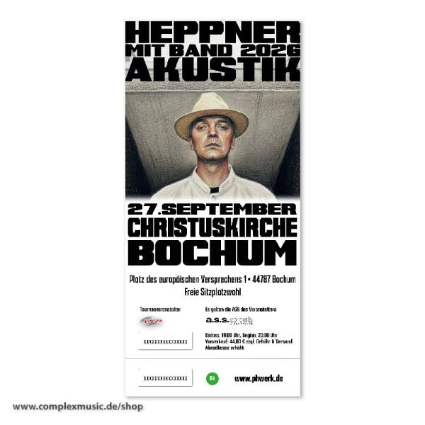 Ticket "Heppner, Akustik" Bochum/Christuskirche, 27.09.2026