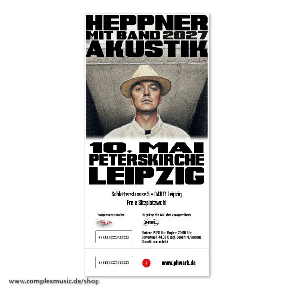 Ticket "Heppner, Akustik" Leipzig/Peterskirche, 10.05.2027