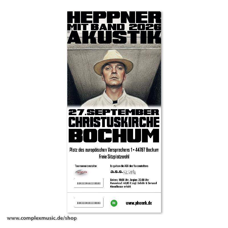 Ticket "Heppner, Akustik" Bochum/Christuskirche, 27.09.2026