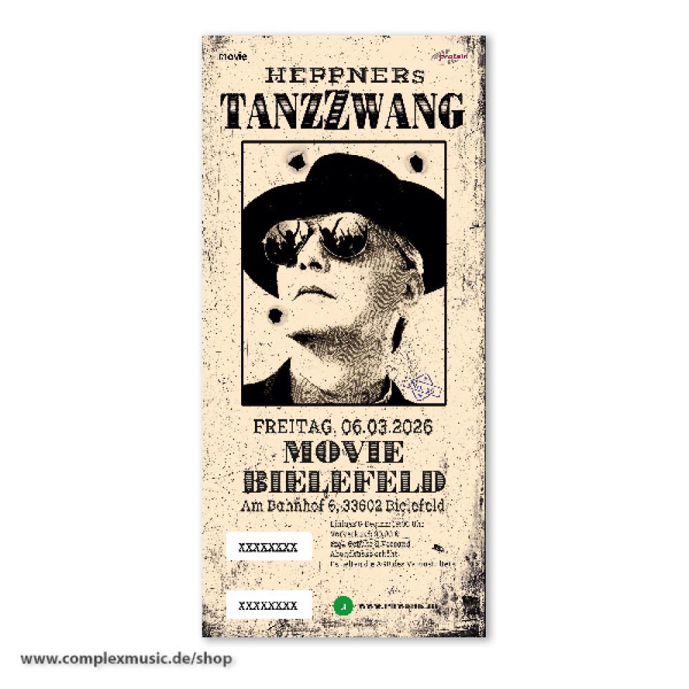 Ticket "Heppners TanzZwang", Bielefeld, 06.03.2026