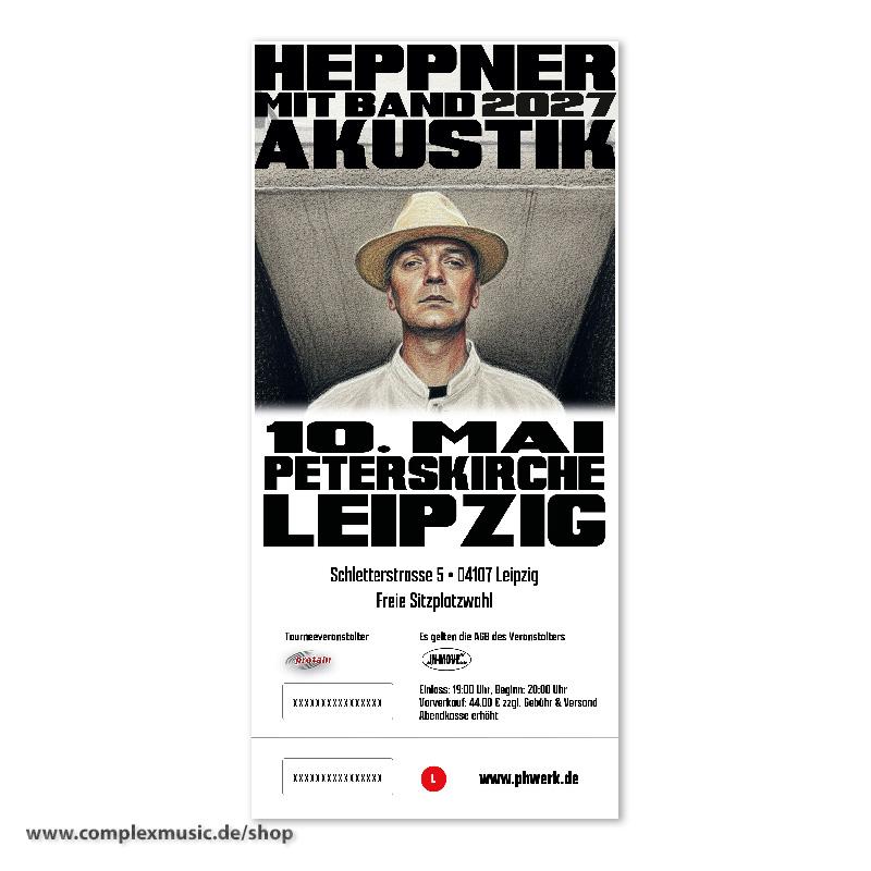 Ticket "Heppner, Akustik" Leipzig/Peterskirche, 10.05.2027